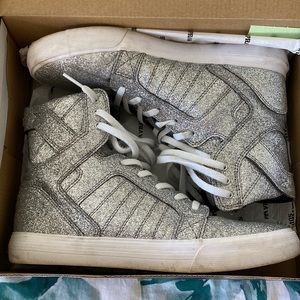 Supra glitter high top sneakers